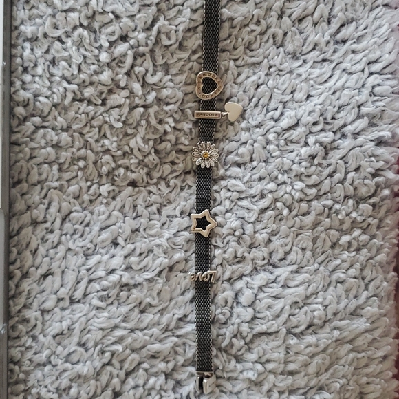 Pandora Jewelry - Pandora oxidized reflection bracelet with charms